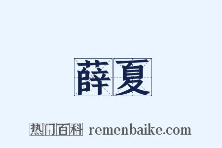 薛夏是什么意思的图片